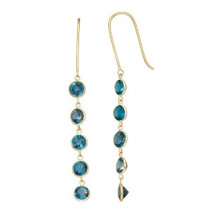 Designs by Gioelli 10K Yellow Gold Gemstone Dangle Earrings - 1 of 2