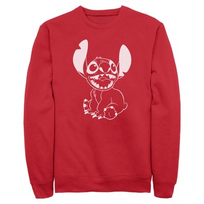Men's Lilo & Stitch Negative Black and White Sweatshirt