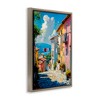 Stupell Industries Colorful Coastal Town Floating Frame Canvas Art - 2 of 4