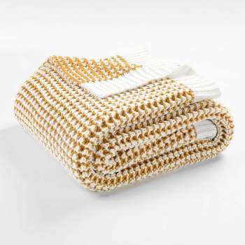 50"x60" Chic and Soft Knitted Throw Blanket - Lush Décor
