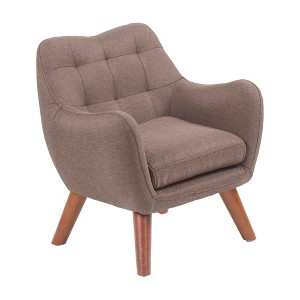ECR4Kids Ava Arm Chair, Raisin - 1 of 4