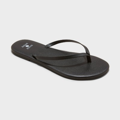 Women's Cali Flip Flop Sandals - Shade & Shore™ Black 10 : Target