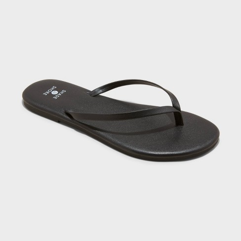 Women's Cali Flip Flop Sandals - Shade & Shore™ Black 6