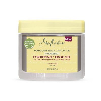 SheaMoisture Edge Control Fortifying* Edge Gel Jamaican Black Castor Oil and Flaxseed, 3.5 oz