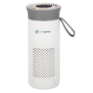 GermGuardian Portable Air Purifier for Small Spaces with USB Cable, 7 Inches, White, AC085 - Personal Home and Bedroom Air Fan - 1 of 4