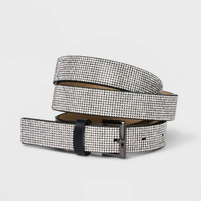 Women's Round Buckle Belt - Wild Fable™ Black : Target