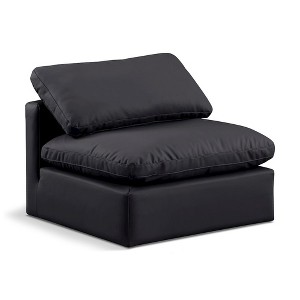 Meridian Furniture,Indulge Vegan Leather Armless Chair - 1 of 4