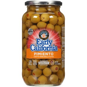 Early California Pimiento Stuffed Manzanilla Olives - 21oz - 1 of 3