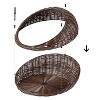 C Cattleya Modern Farmhouse Handwoven Rattan Cat Bed with Removable Washable Soft Cushion - 3 of 4
