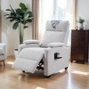 GlasFlength Accent Chairs Modern with Comfortable Seating for Living Room or Lounge Area Gray,61”*28”*38" - 4 of 4