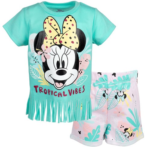 Disney Minnie Mouse Toddler Girls Graphic T-shirt & French Terry