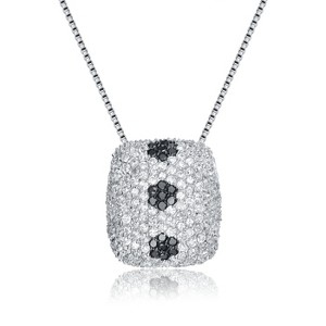 Guili Sterling Silver Cubic Zirconia Pave Necklace - 1 of 2