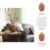 Sculptural Ceramic Vase with Geometric Raised Detailing and Modern Decorative Design for Contemporary Accent Display Table Decor Shelf Styling - 4 of 4
