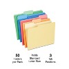 Staples Heavyweight File Folders 1/3-Cut Tab Letter Size Assorted Colors 50/Box (ST18363-CC) 810351 - 2 of 4