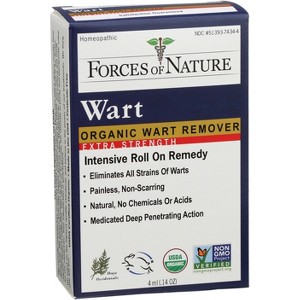 Forces Of Nature Organic Extra Strength Wart Remover Roll On, 4 ML (pack of 1) - 1 of 3