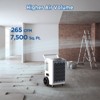 Moiswell Commercial Dehumidifier with Pump Heavy-Duty Moisture Control for Basement Warehouse, Industry Water Damage Unit, Auto Defrost - 3 of 4
