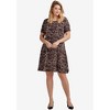 ellos Plus Size Short Sleeve A-Line Knit Dress - 4 of 4
