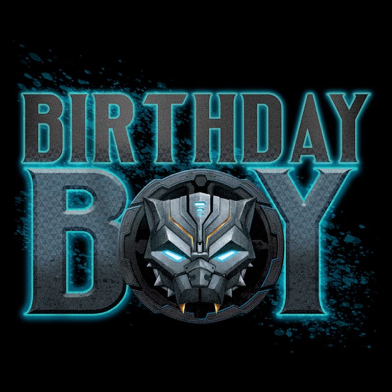 Boy's Marvel Black Panther Mech Suit Birthday Pull Over Hoodie, 2 of 5