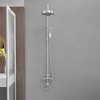 1-Spray Bathroom Outdoor Wall Bar Shower Kit with Tub Faucet and Double Cross Handle - 2 of 4