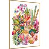 Amanti Art Flowering Succulent and Cacti Garden by Uta Krogmann Canvas Wall Art Print Framed - 2 of 4