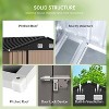 8'x10' Outdoor Storage Shed, Large Garden Shed, with Slooping Roof and 4 Vents - 3 of 4