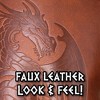 Underwraps Dragon Warrior Faux Leather Shoulder Pauldrons Adult Costume Accessory | Brown - 4 of 4