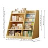FONTOI Kids Bookshelf, Toy Storage Organizer Cabinet, Children Bookcase, Toddler Baby Sling Book Rack, Adjustable Shelf, Wood, 35.5*15.8*31.5 - 2 of 4