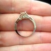 Pompeii3 1ct Morganite & Diamond Vintage Engagement Ring 14K Rose Gold - 4 of 4