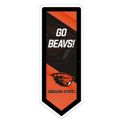 Evergreen Ultra-Thin Glazelight LED Wall Decor, Pennant, Oregon State University- 9 x 23 Inches Made In USA