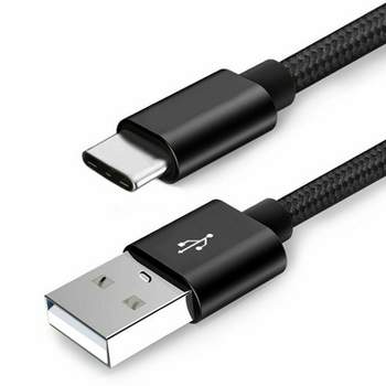 PHILIPS USB-C to USB-C Premium Braided Charging Cable, 6 Ft Long Cord, 60W,  USB-IF Certified, Compatible w/iPad Pro, MacBook Pro, Nintendo Switch