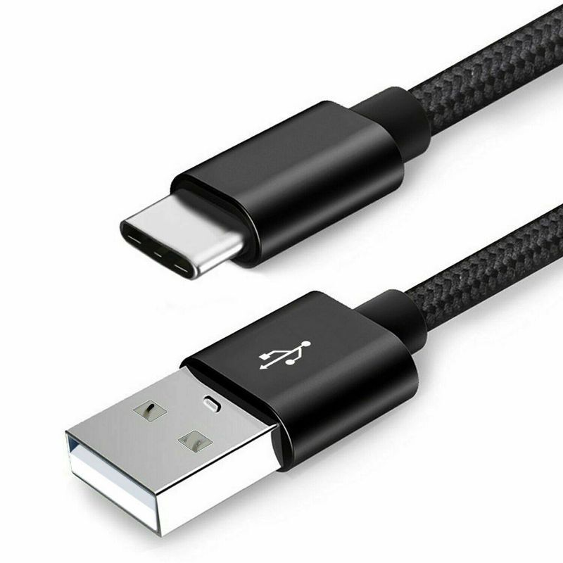 Braided USB-A-USB Type C Fast Charging Data Sync USB-C to USB-A 2.0 Cable, 1 of 5