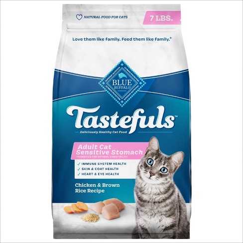 Blue Buffalo Tastefuls Sensitive Stomach Adult Dry Cat Food With