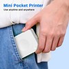 Nelko Sticker Printer, PM230 Mini Printer Bluetooth Portabel Sticker Maker with 3 Rolls Paper, Mini Printer for Phone & Tablet - 3 of 4