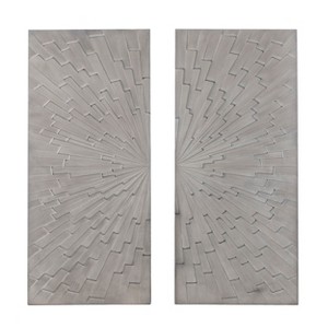 Arvistra Decorative Wall Panels-2pc Set - WS1164045 - Grey - SEI - 1 of 4