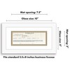 Americanflat 5x10 Business License Frame - Use as 3.5x8 Frame with Mat - 2 of 4