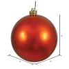 Vickerman Burnished Orange Ball Ornament - 2 of 4