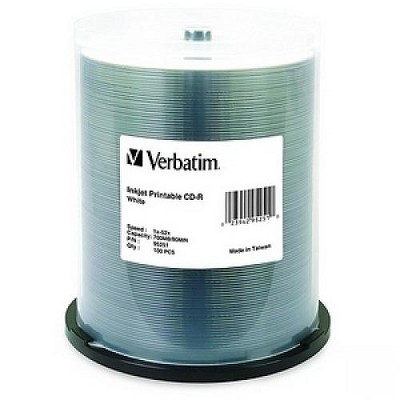 Verbatim 52x CD-R Media - Printable