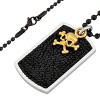 Men's Crucible Stainless Steel Black Crystal Dog Tag Pendant - image 2 of 4