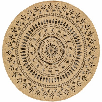 Hauteloom Beata Round Faux Jute Rug