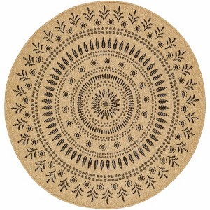 Hauteloom Beata Round Faux Jute Rug - 1 of 3