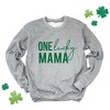 Simply Sage Market Women's Graphic Sweatshirt One Lucky Mama - 3 of 4