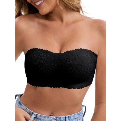 Strapless Bras For Women Wireless Push Up Bandeau Bras