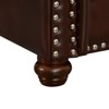 FONTOI Upholstery Sofas, Nails Couch with Storage Place, Oversized 3-Seat Sofa with Rolled Armrests for Living Room, Brown, 82.68"*34.5"*31.89" - 4 of 4