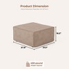 XIZZI Modular Corduroy Sectional Sofa: 5 Sold-Separately Units (Corner, Arms, Ottoman) | Black/Camel | Standard/Large Cushion Options | DIY Friendly - 2 of 4