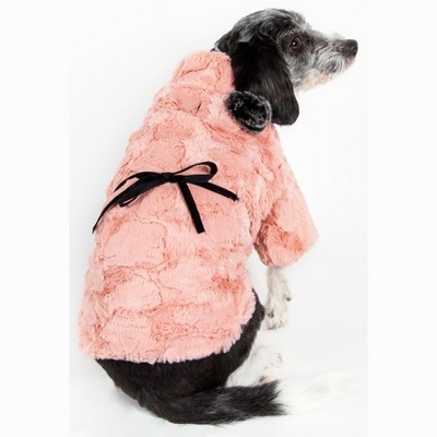 Pet Life (R) Pink-Mink Luxury Designer Dog Coat