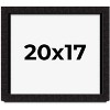 PosterPalooza | Modern Shadow Box 1" Depth Black Picture Frame - UV Acrylic, Backing Board, Hanging Hardware - 2 of 4