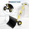 29.13"W Heavy-Duty Snowplow, with Adjustable Handle and Tilting Blade, Efficiently Removes Snow, Suitable for Driveways, Doorways, Sidewalks, Patios - 2 of 4