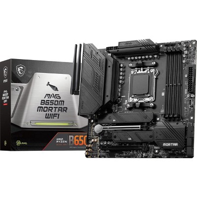 MSI MAG B650M MORTAR WIFI Gaming Desktop Motherboard - AMD B650 Chipset - Micro ATX - MAGB650MMORTARWIFI