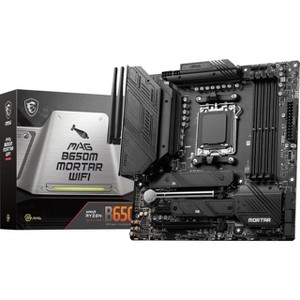 MSI MAG B650M MORTAR WIFI Gaming Desktop Motherboard - AMD B650 Chipset - Micro ATX - MAGB650MMORTARWIFI - 1 of 4