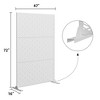 Dovelina Metal Outdoor Privacy Screen Freestanding Patio Decorative Screens - 3 of 4